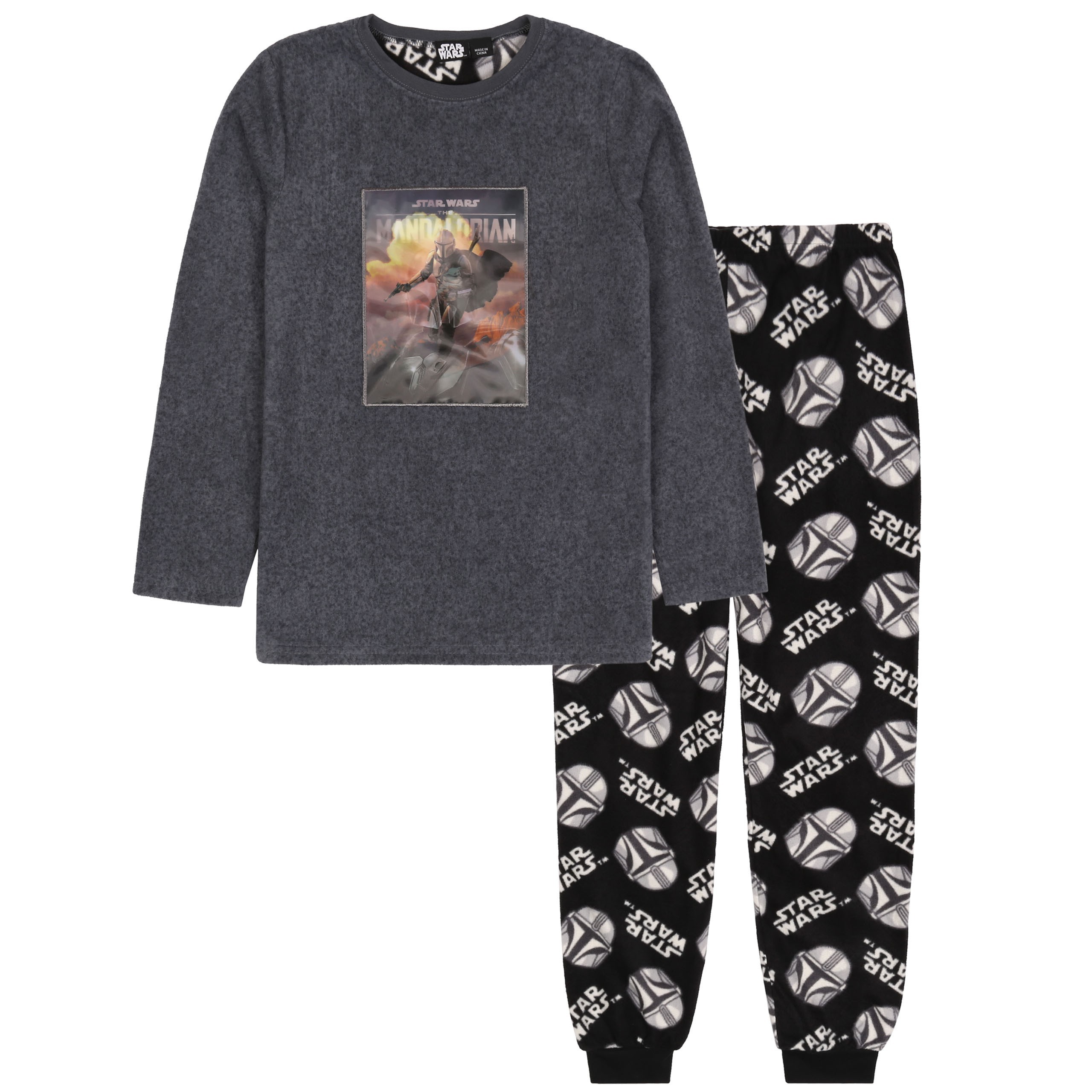 Szaro-czarna, polarowa...