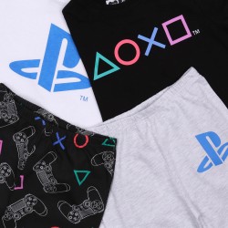 2x Biało-czarna, chłopięca piżama Playstation, OEKO-TEX