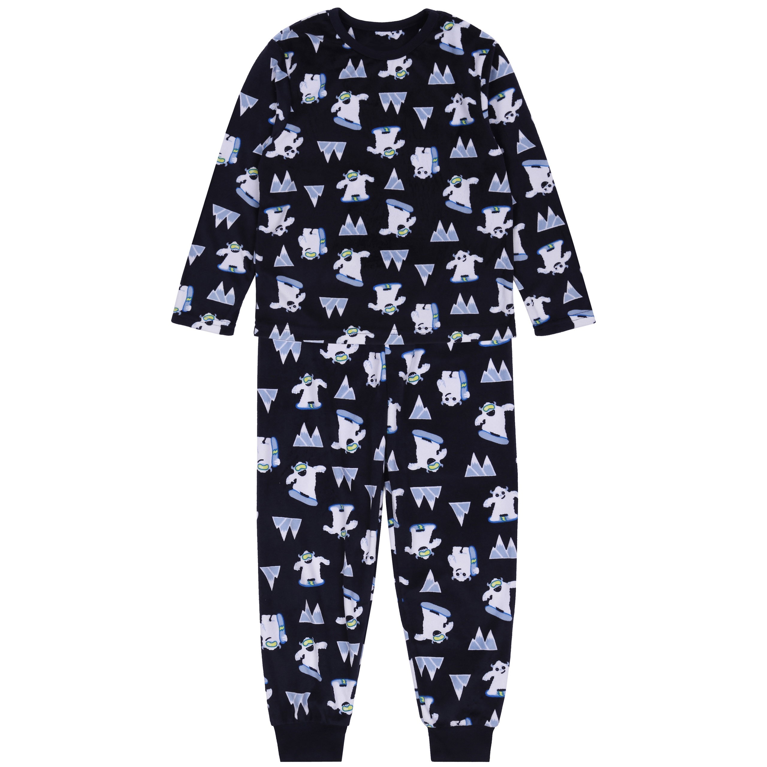 Granatowa, chłopięca piżama...