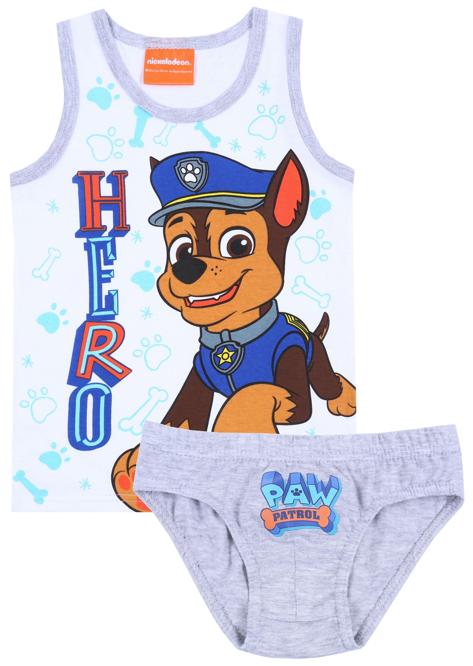 Biało-szara koszulka+majtki...