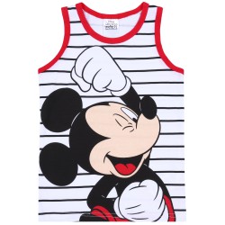 Biała koszulka w paski + czerwone majtki Myszka Mickey Disney