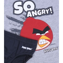 Szary zestaw bielizny koszulka + majtki SO ANGRY! Angry Birds