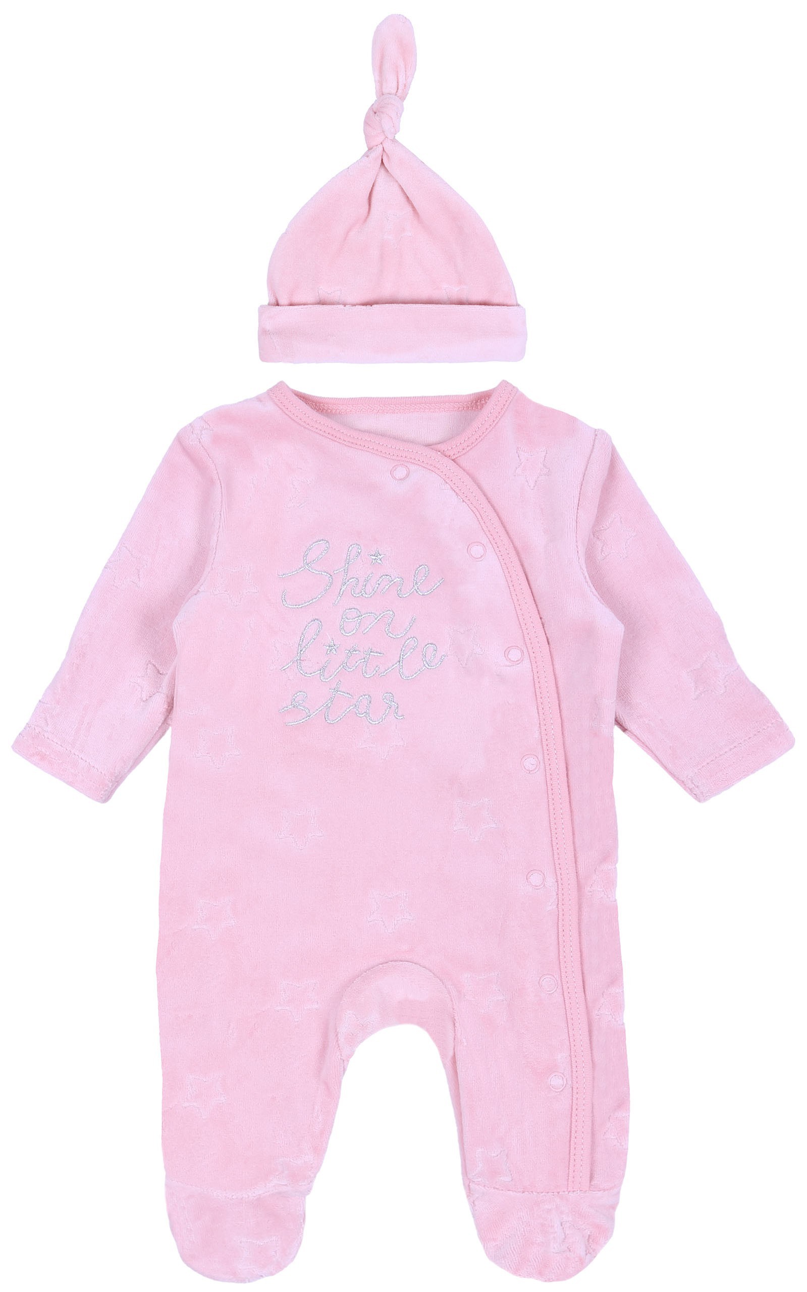 Różowe śpiochy, pajacyk +...