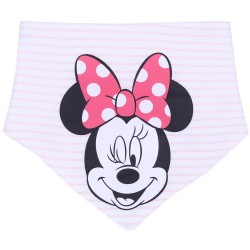 Żółto-biały komplet niemowlęcy w kwiatki i paski Minnie, Daisy DISNEY