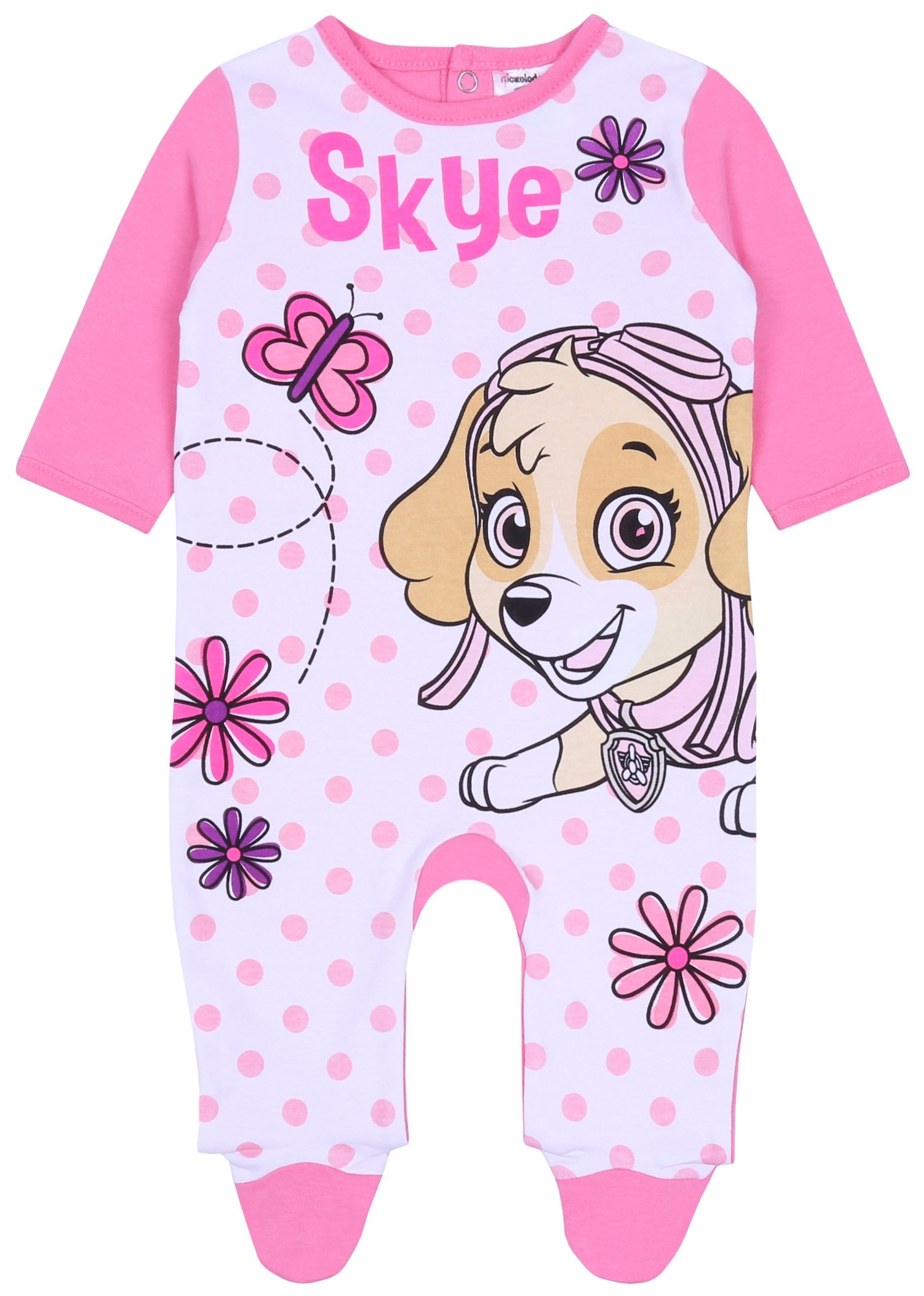 Różowy pajac dla niemowlaka...