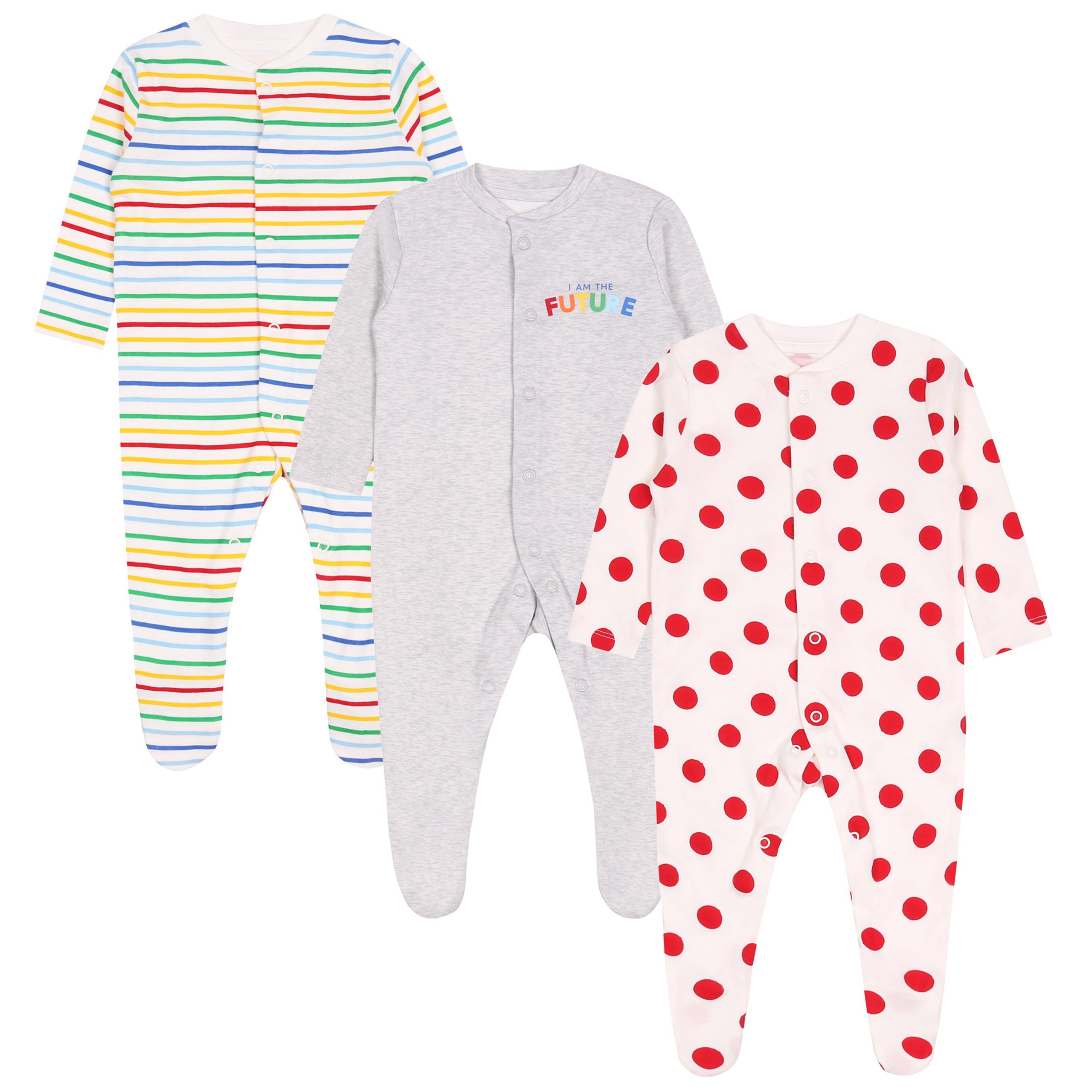 3x bawełniany, pajacyk we...