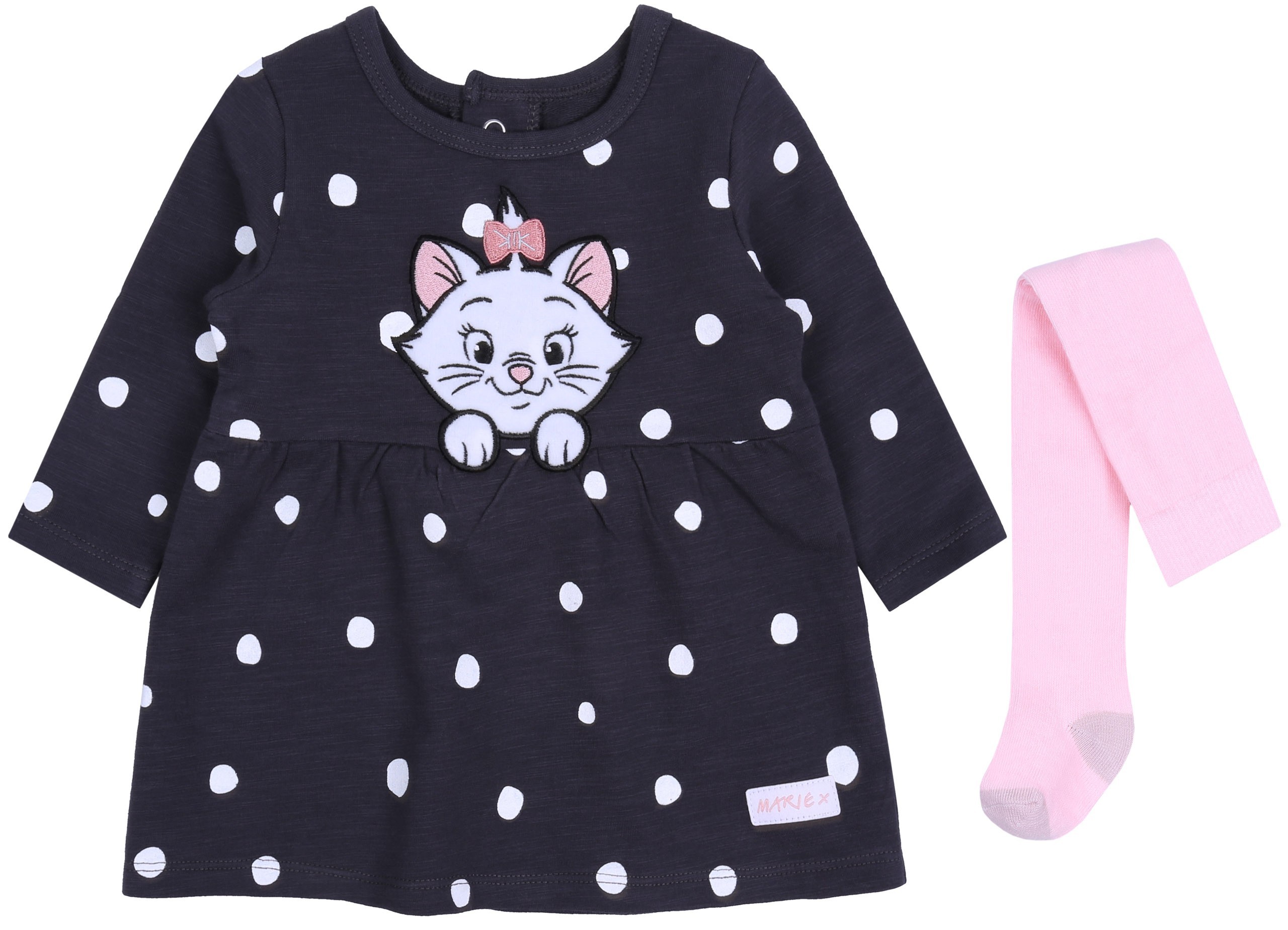 Grafitowa sukienka w kropki...