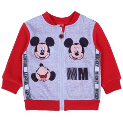 Czerwono-szary, niemowlęcy dres MICKEY Disney