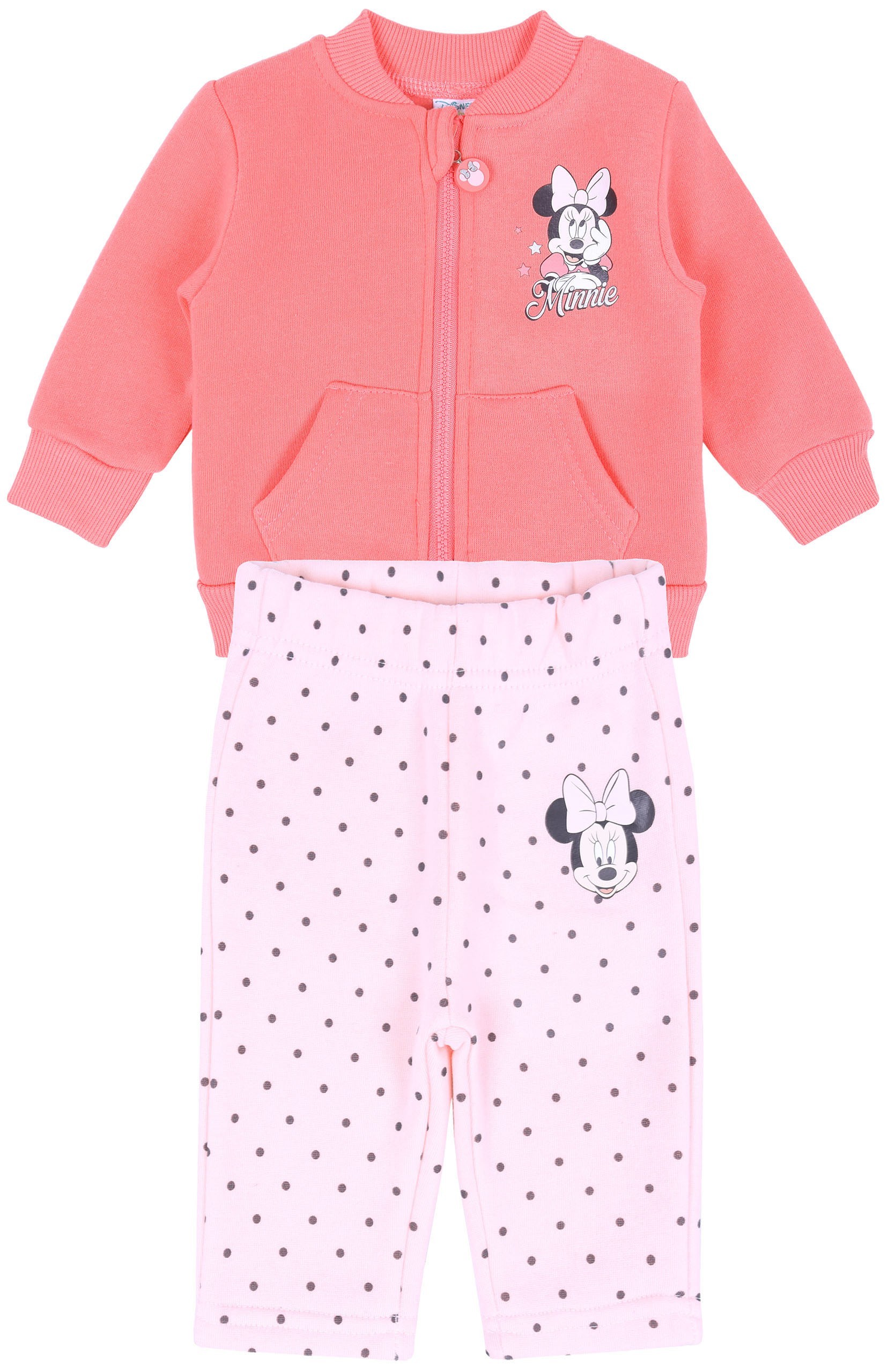 Koralowy dres w kropki,...