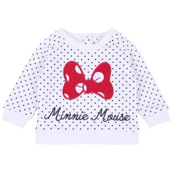 Kremowa bluza w kropki+getry MINNIE Disney