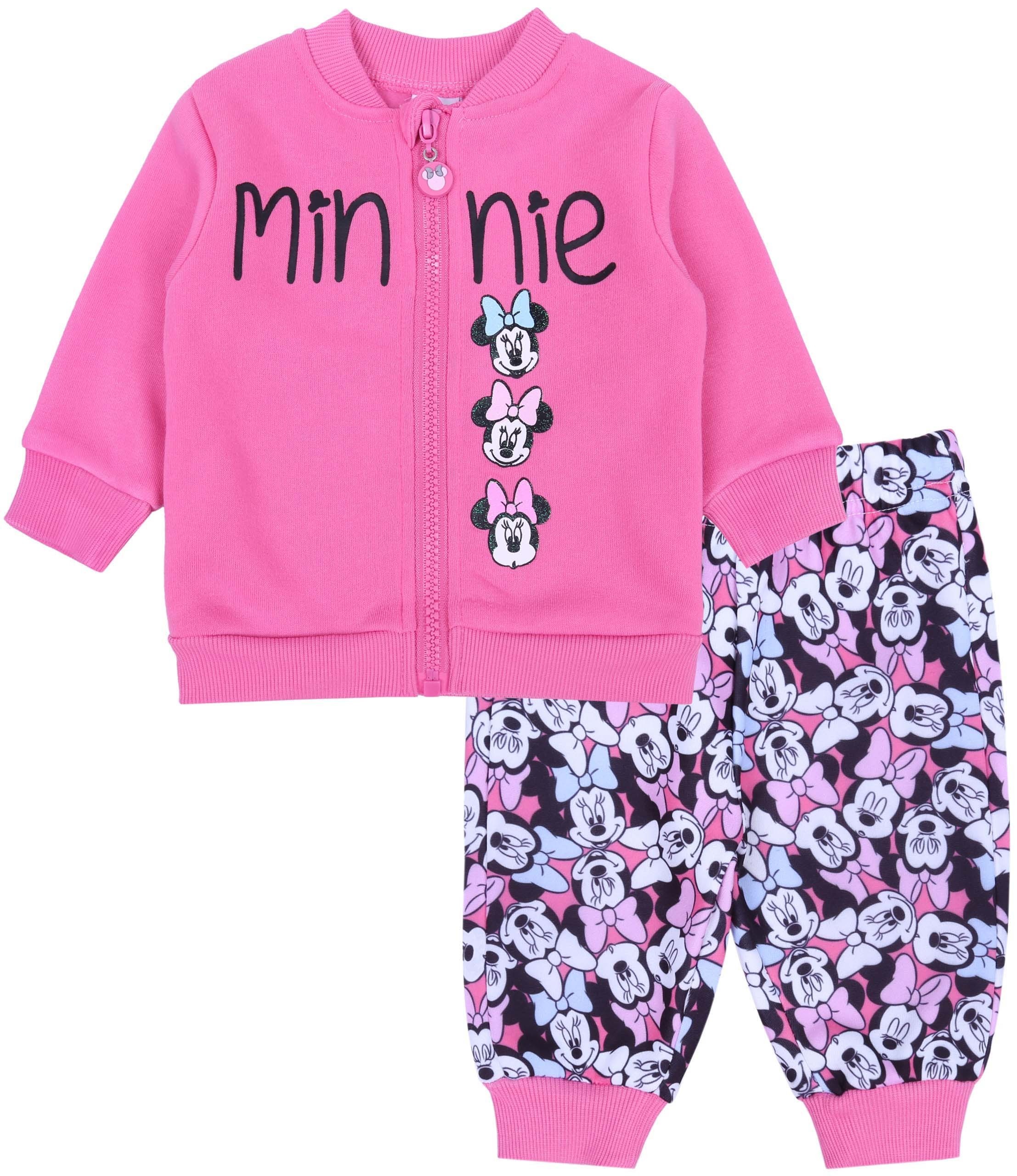 Różowy, dwuczęściowy dres...