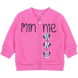 Różowy, dwuczęściowy dres dziewczęcy zapinany na zamek Mysza Minnie DISNEY