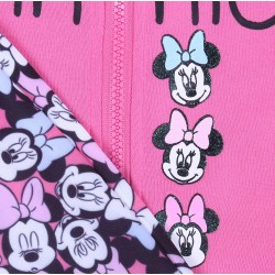 Różowy, dwuczęściowy dres dziewczęcy zapinany na zamek Mysza Minnie DISNEY