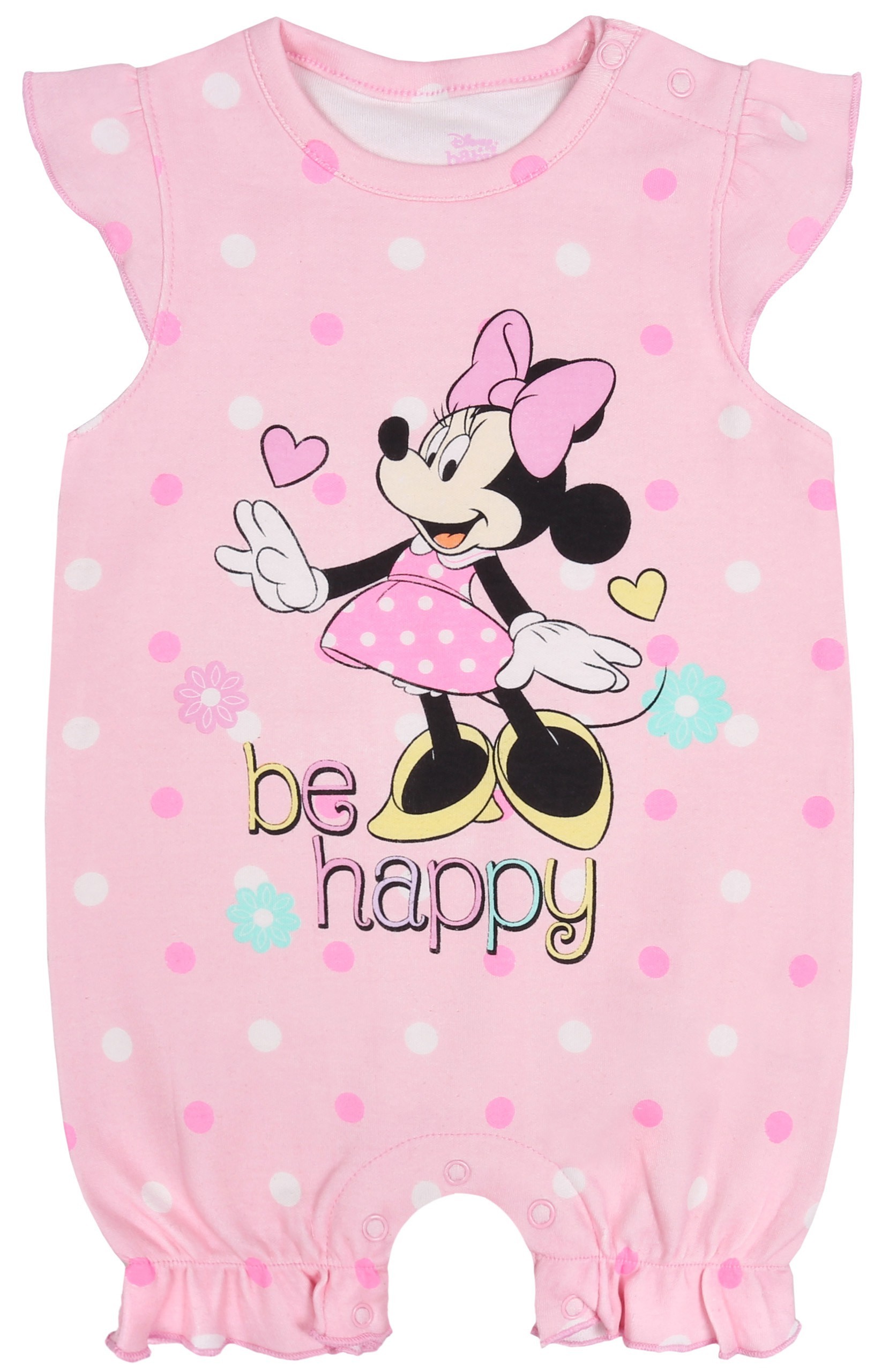 Różowy rampers z kolorowym...