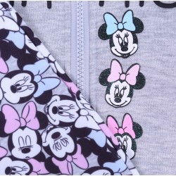 Szary dresik niemowlęcy z długim rękawem, bluza bomberka Myszka Minnie DISNEY