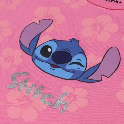 STITCH Disney Rampers niemowlęcy różowy, bawełniany