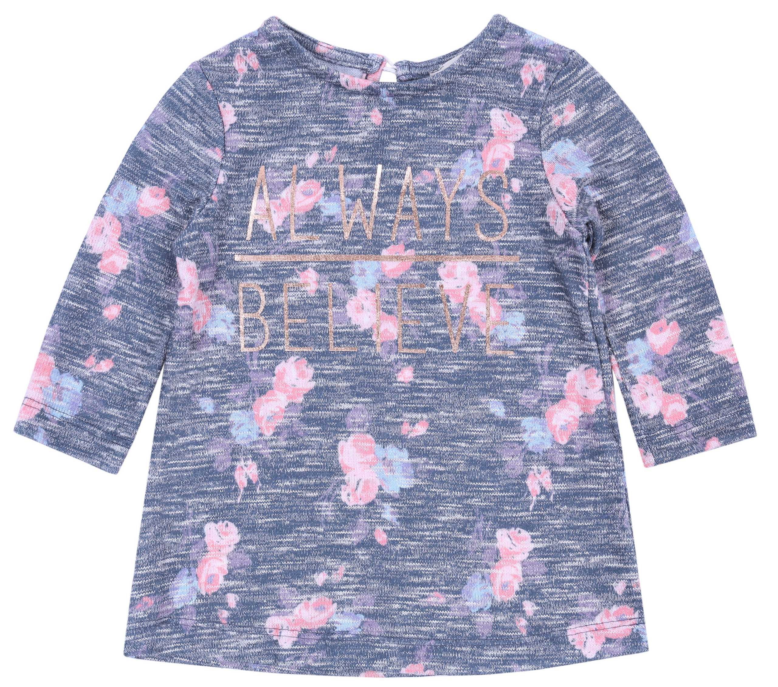 Szara sukienka, tunika melanż