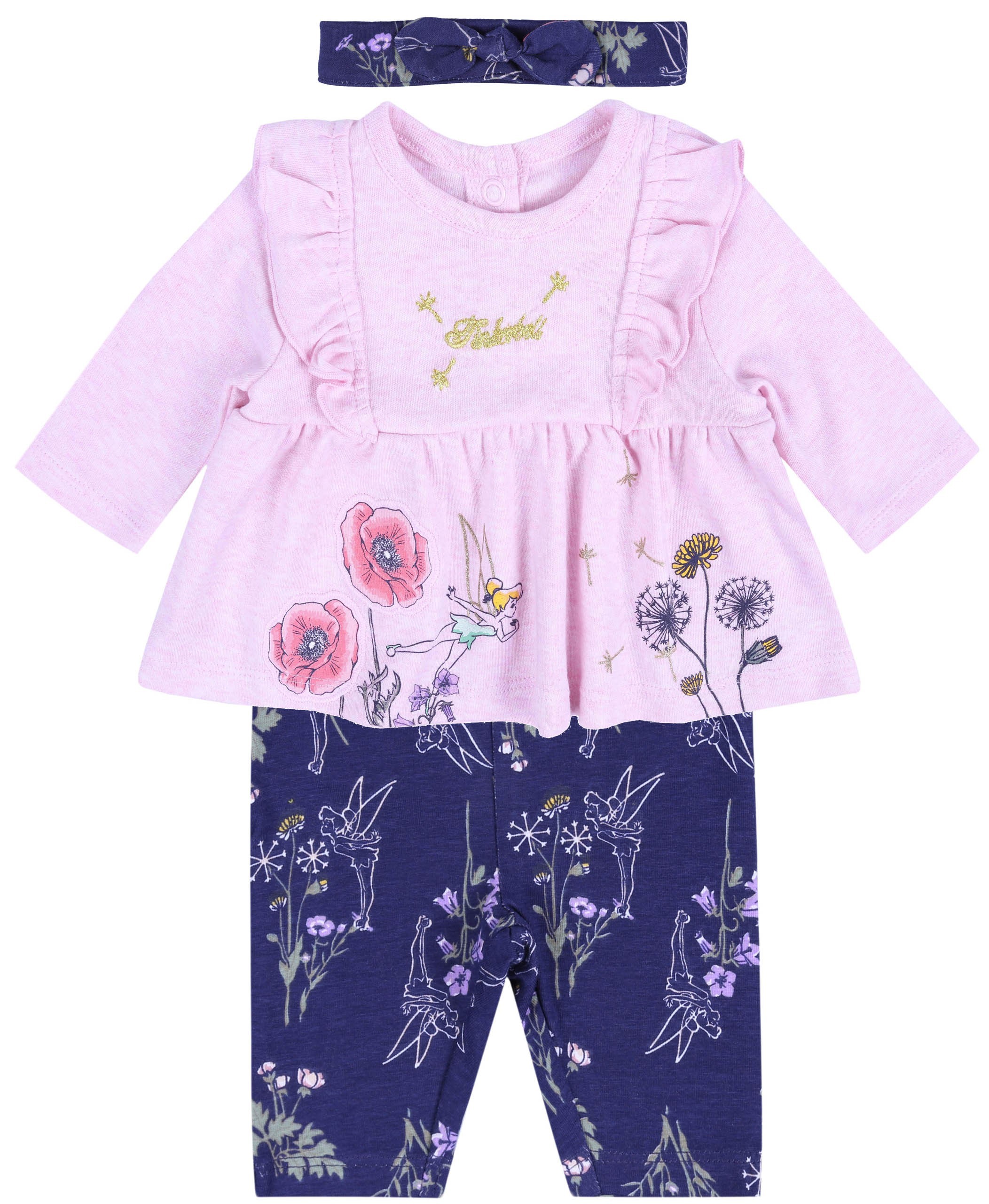 Różowa tunika + legginsy +...