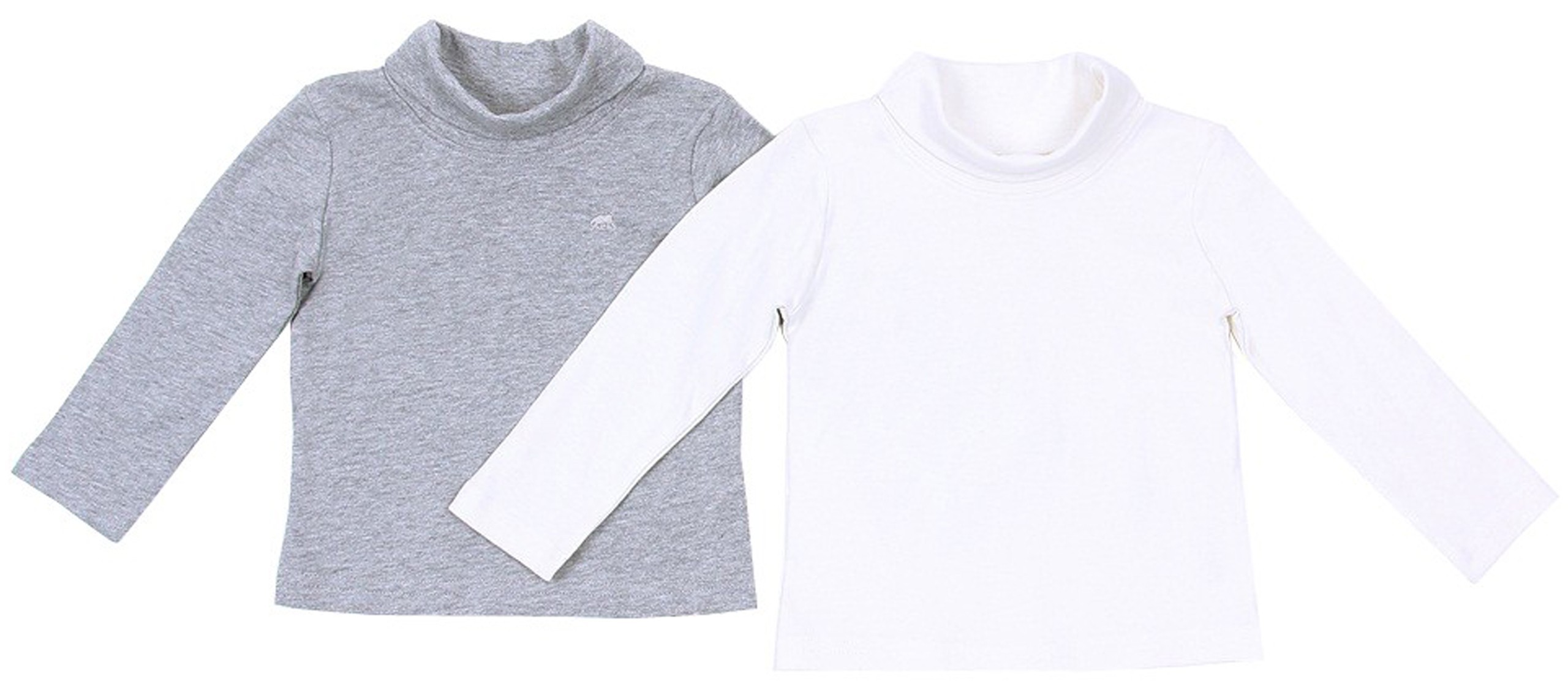 2x Biało - szary golf