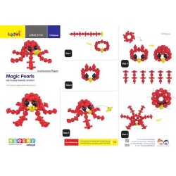 Komplet małych klocków konstrukcyjnych w plastikowej skrzyni - 525 el. LOOWI