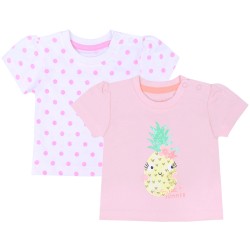 2x t-shirt/koszulka ananas, groszki