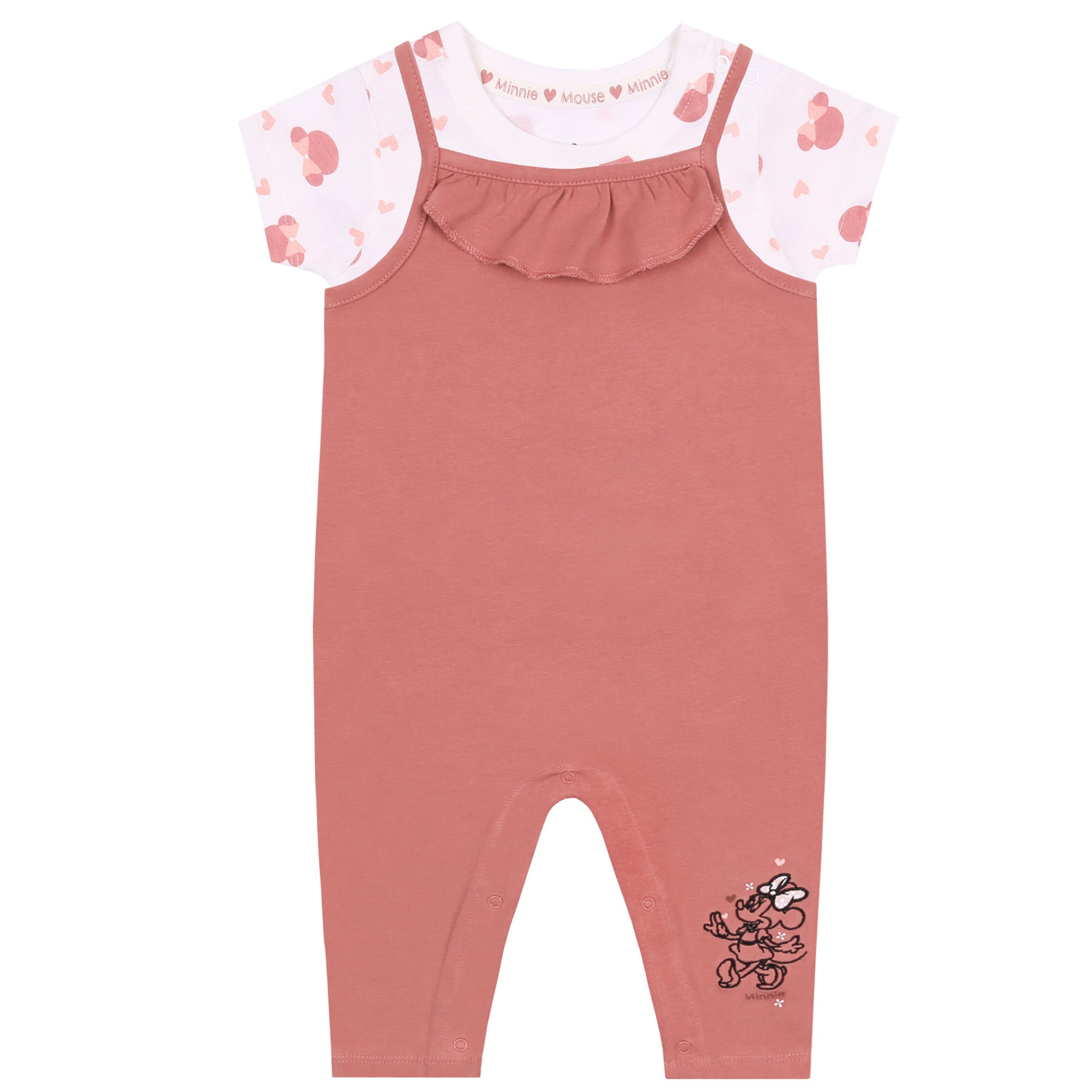Niemowlęcy, różowy komplet...