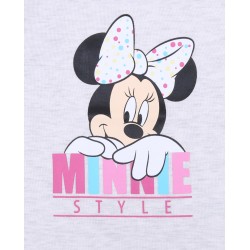 Szara koszulka, t-shirt niemowlęcy Minnie DISNEY