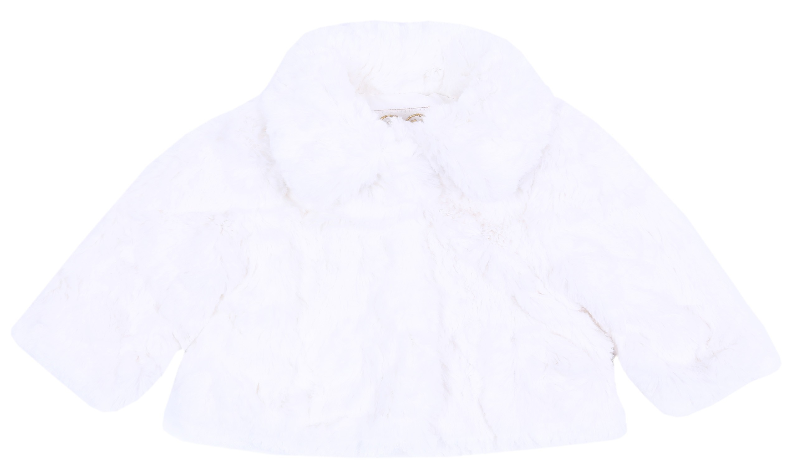 Beżowe futerko z kołnierzykiem