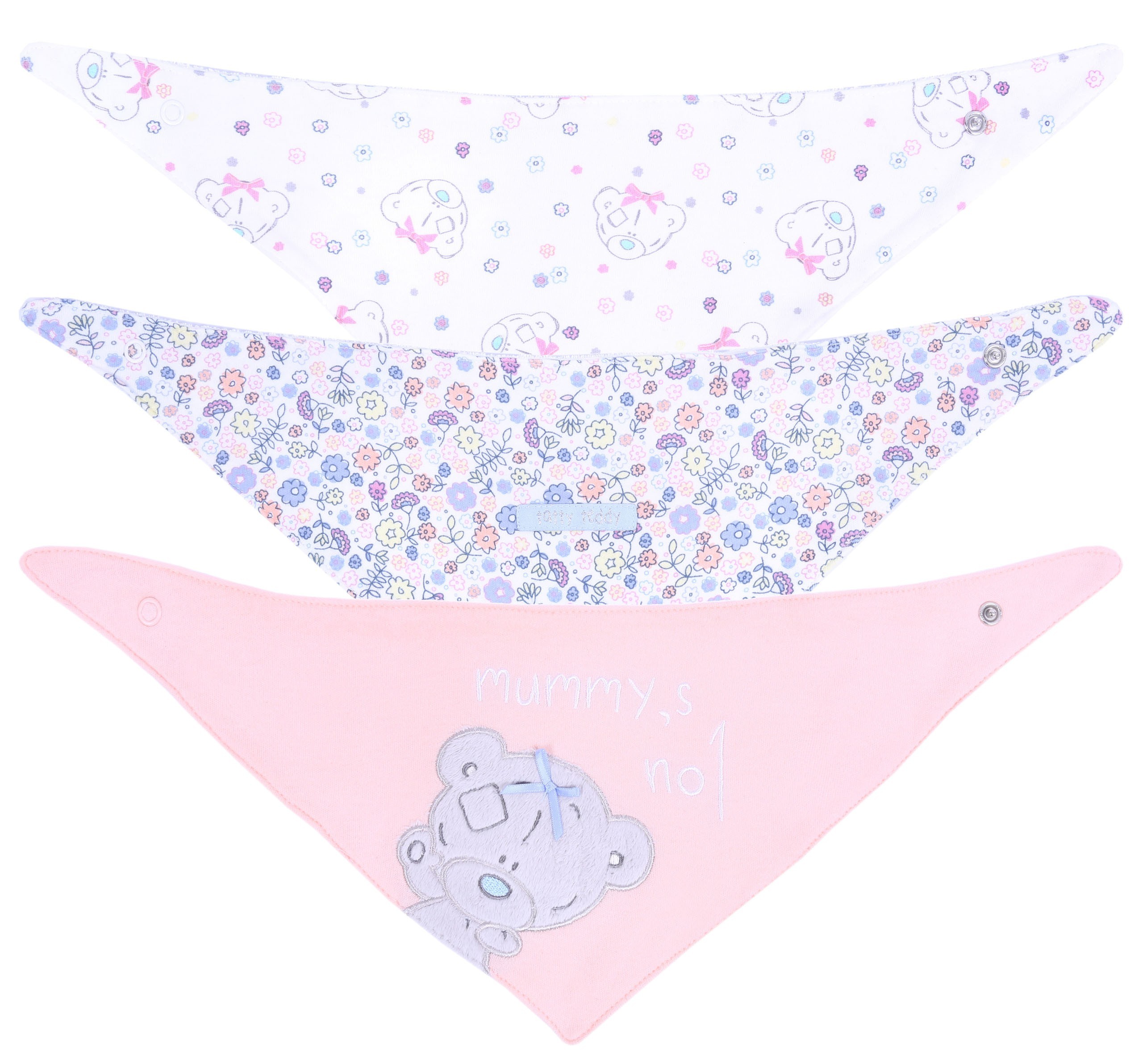 3x Morelowo-biały śliniak z...