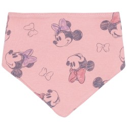 3x Różowo-biały śliniak Myszka Minnie DISNEY