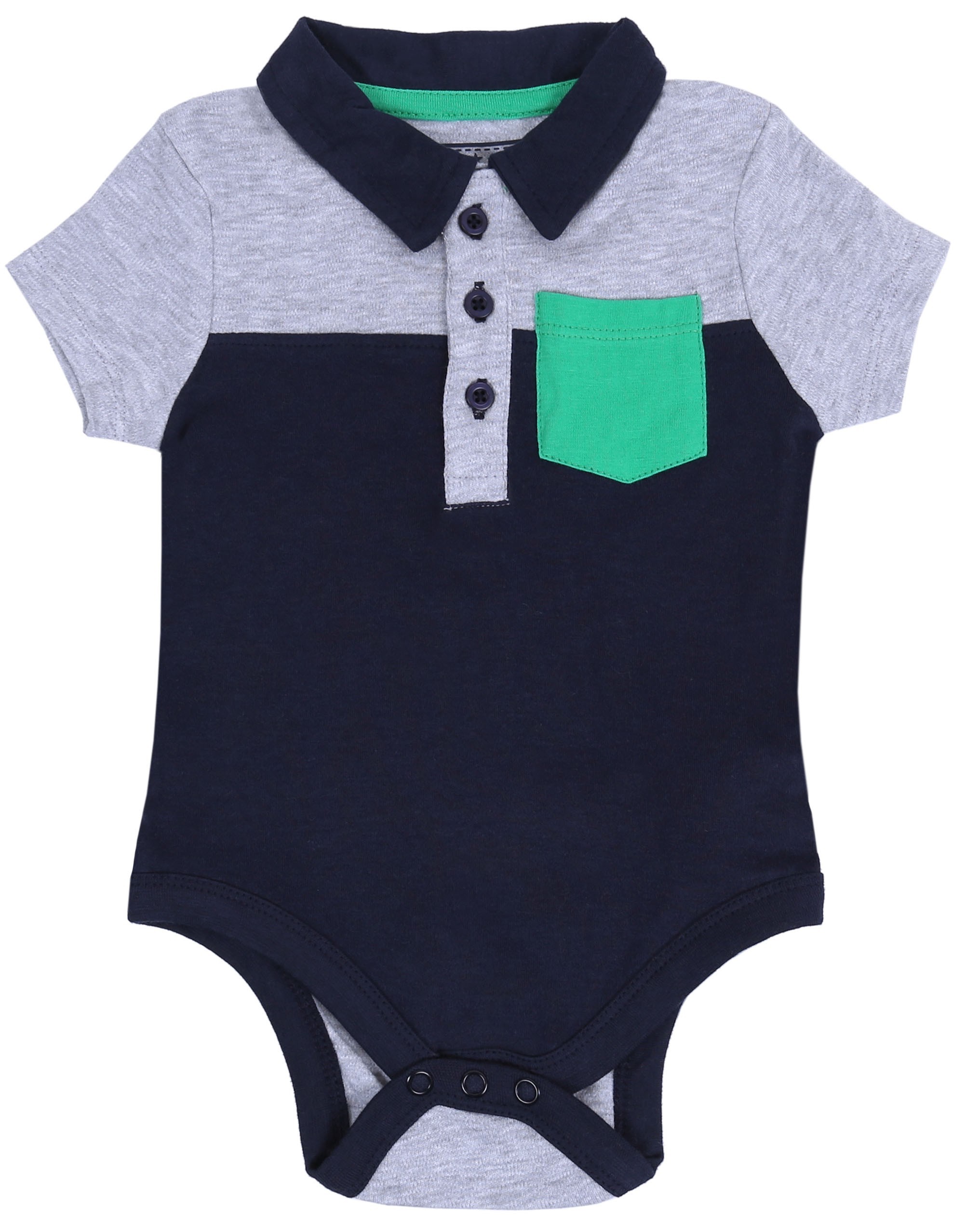 Granatowe body krótki rękaw...