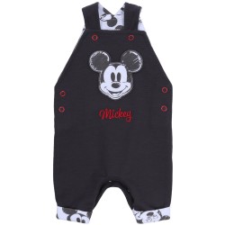 Szare ogrodniczki + body Myszka Mickey DISNEY