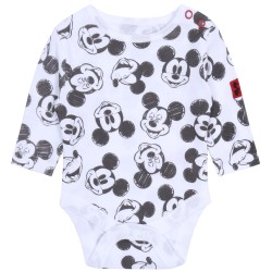 Szare ogrodniczki + body Myszka Mickey DISNEY