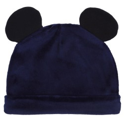 Granatowy świąteczny pajacyk + czapka Myszka Mickey DISNEY, certyfikat OEKO-TEX