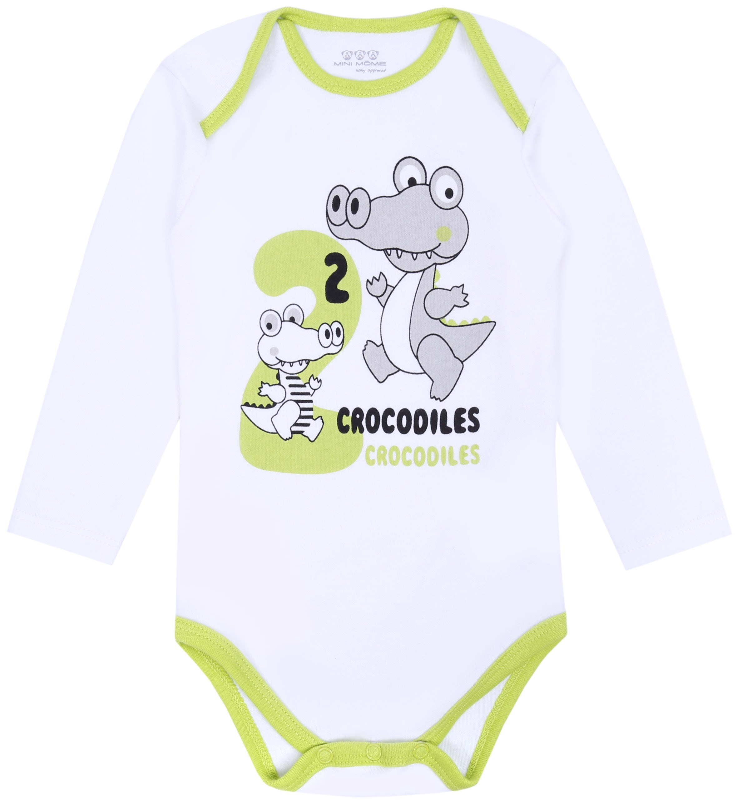 Białe body z zielonymi...