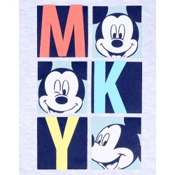 Szare body niemowlęce na długi rękaw Myszka Mickey DISNEY