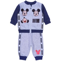 Szaro-granatowy dres niemowlęcy z lampsami Mickey Disney