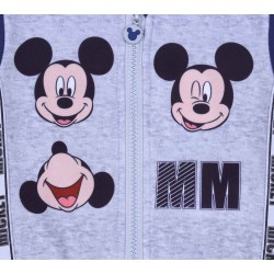 Szaro-granatowy dres niemowlęcy z lampsami Mickey Disney