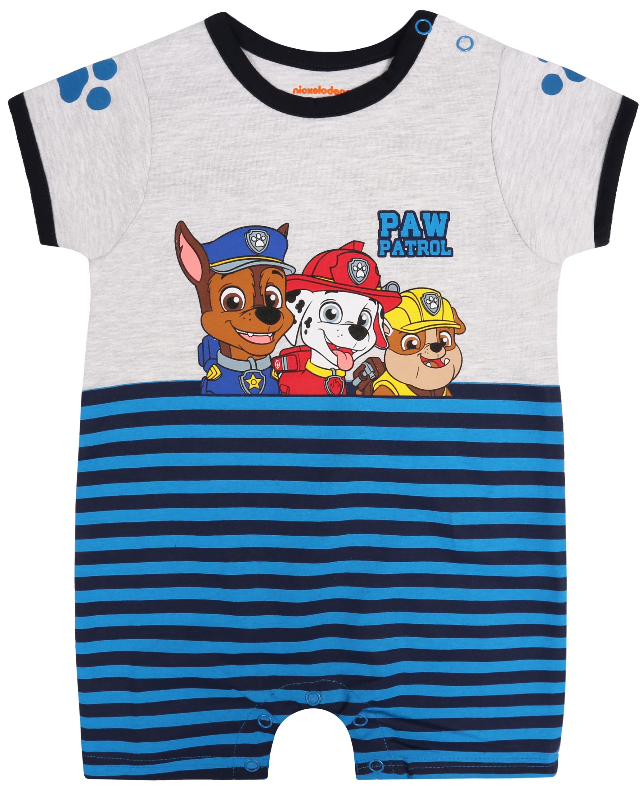 Szary dziecięcy rampers Psi...