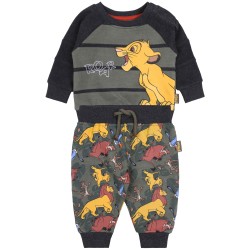 Khaki komplet niemowlęcy bluza+spodnie Król Lew DISNEY