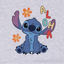 STITCH Disney Rampers niemowlęcy szaro- niebieski, bawełniany