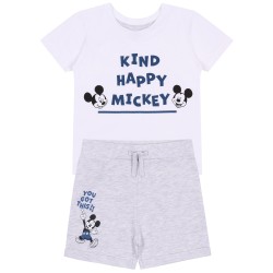 Dresowy komplet niemowlęcy z krótkimi spodenkami Myszka Mickey, OEKO-TEX