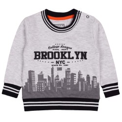 Szara, niemowlęca bluza BROOKLYN