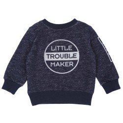 Granatowa bluza Little trouble maker