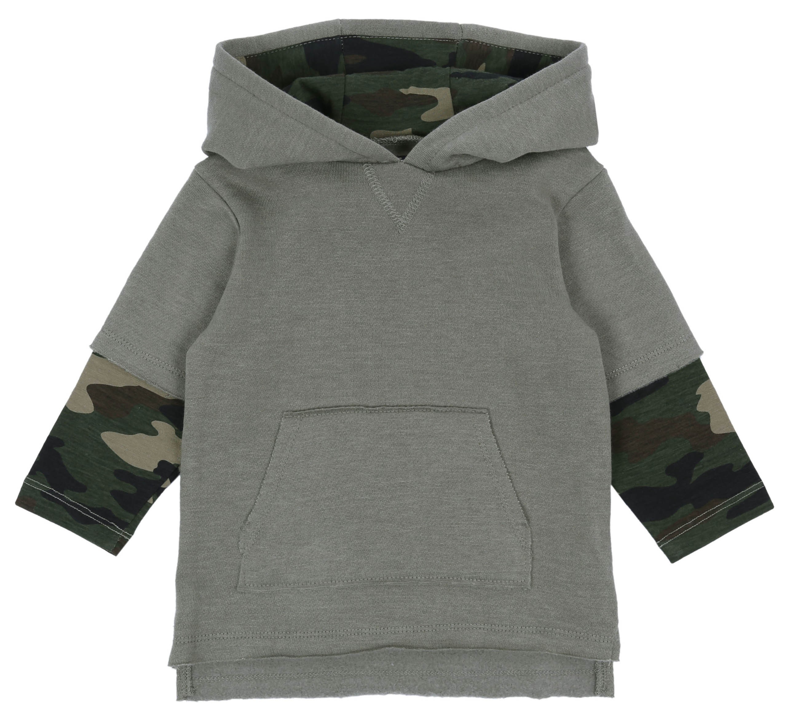 Bluza zielona, moro rękaw