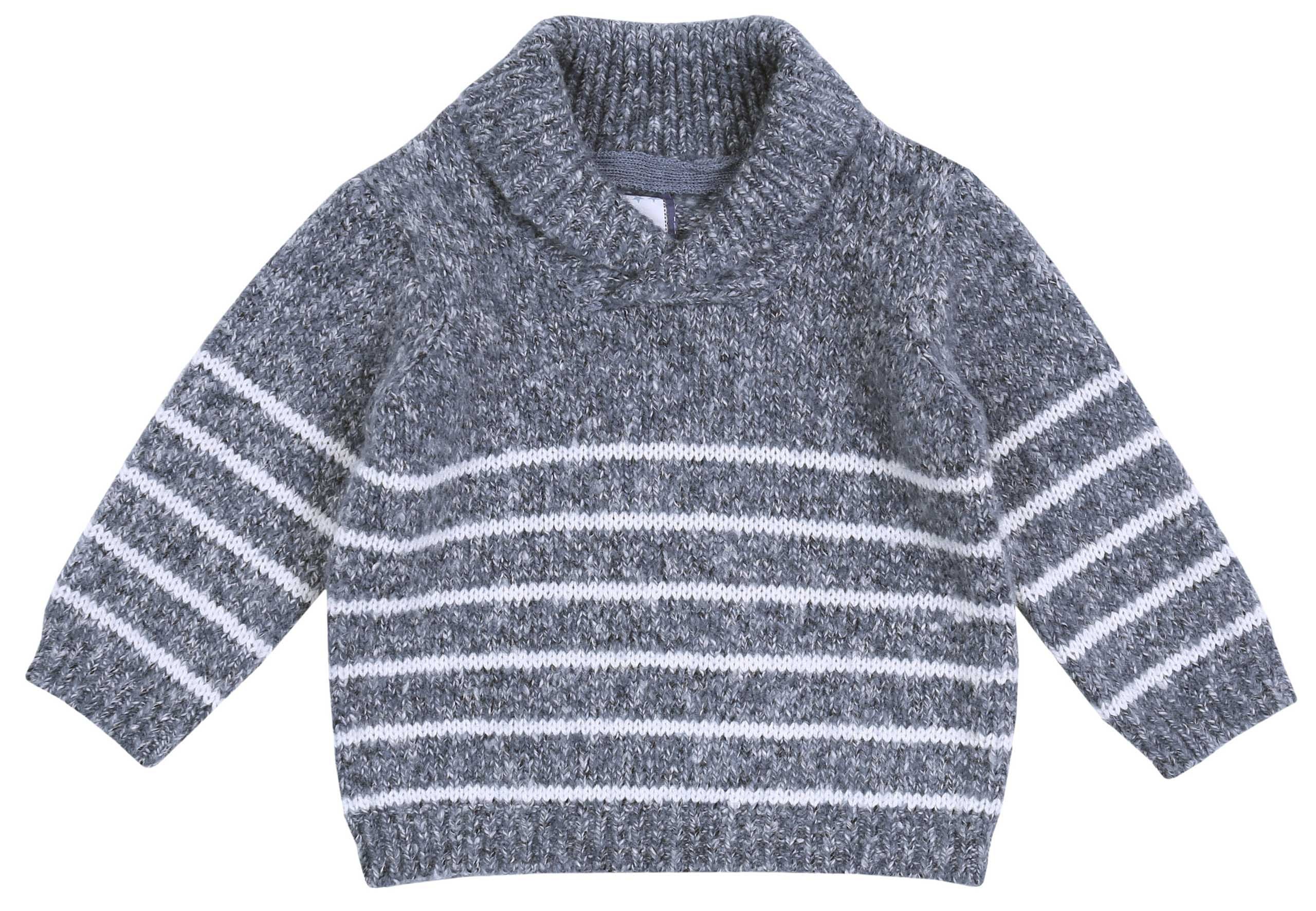 Szary, niemowlęcy sweterek...