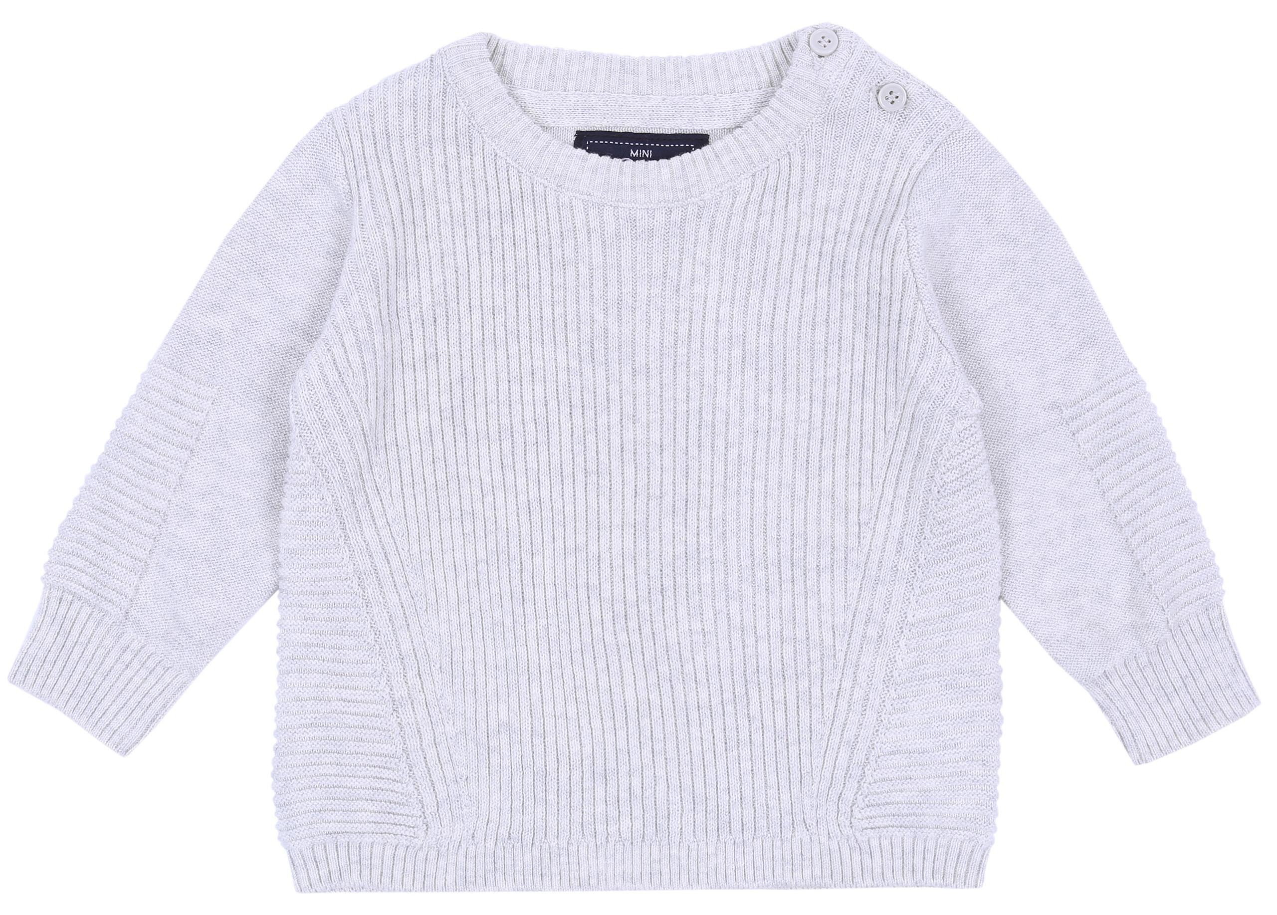 Beżowy sweterek ze ściągaczami