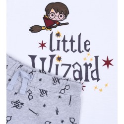 Dziecięcy zestaw letni T-shirt + krótkie spodenki LITTLE WIZARD Harry Potter