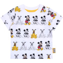 3x Szaro-biało-czerwone koszulki Myszka Mickey DISNEY