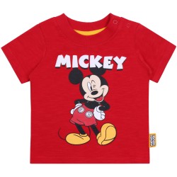 3x Szaro-biało-czerwone koszulki Myszka Mickey DISNEY